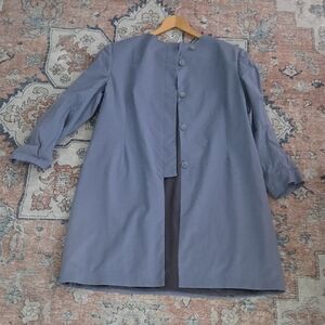 Ann Freedberg Molly Cotton Long Blazer Coat 16